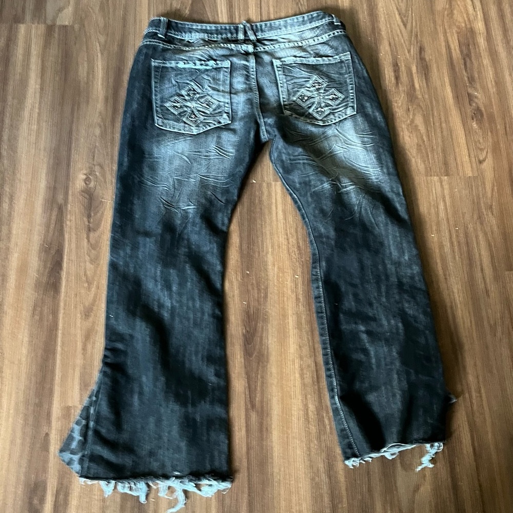 Stylish Distressed Black Jeans for Women - Picture 2 of 2
